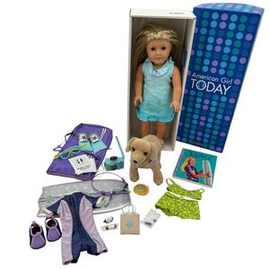 Pleasant Company GOTY 2003 American Girl Doll Meet Kailey Hopkins‎ W/ Box Dog